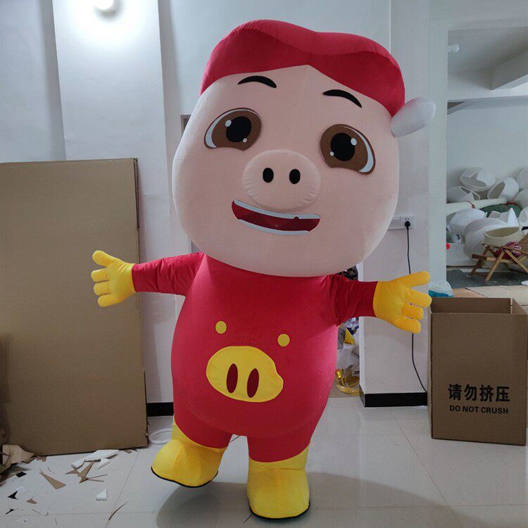 定做动漫动画充气可爱小猪宝宝装扮活动表演卡通人偶气模道具服装