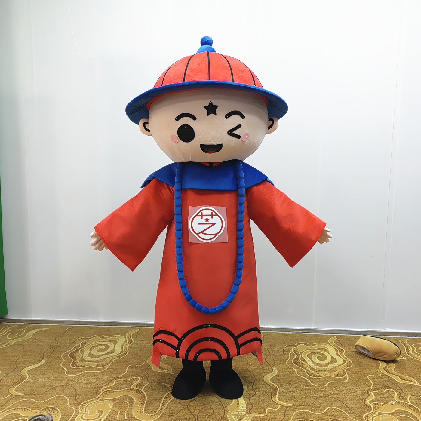 定制动漫展COS大清九品芝麻官卡通人偶人穿装扮巡演出布偶衣服装