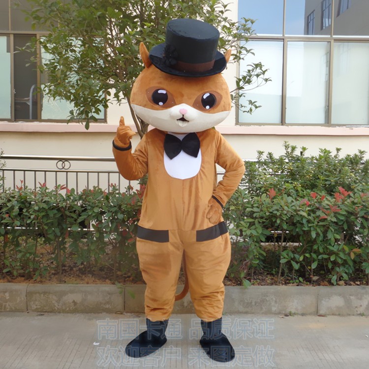 定制动漫动画魔法猫魔术师绅士小猫卡通人偶巡演布偶装扮道具服装