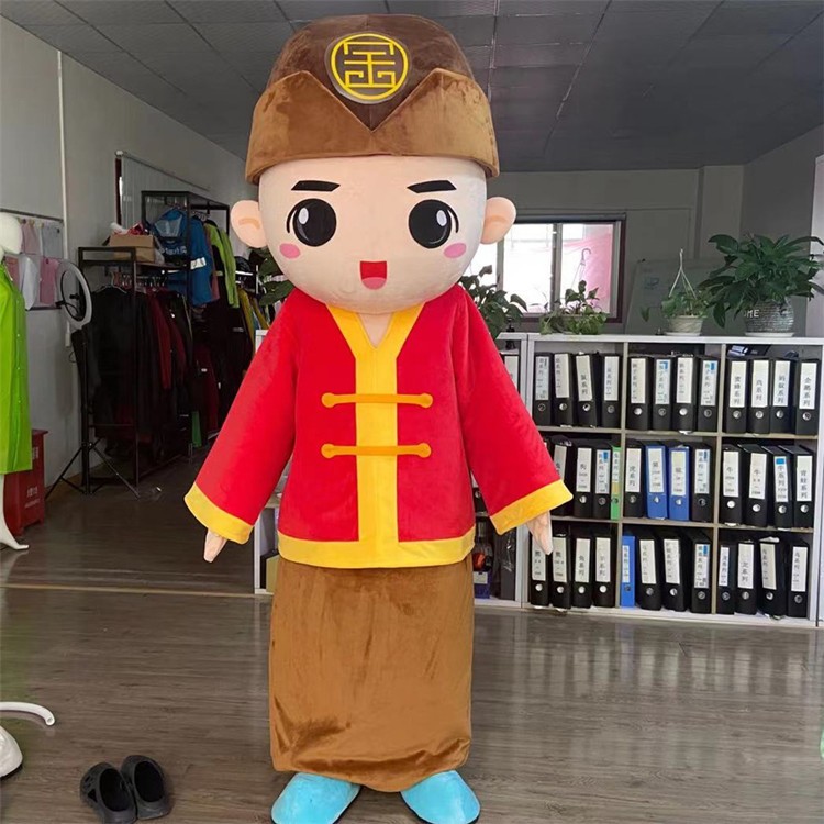 定制动漫COS古代地主保长村长卡通人偶人穿装扮巡演出布偶衣服装