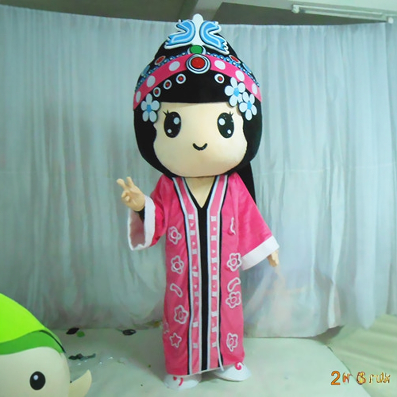 定制动漫戏曲花旦林黛玉京剧卡通人偶人穿戴装扮巡演出布偶衣服装