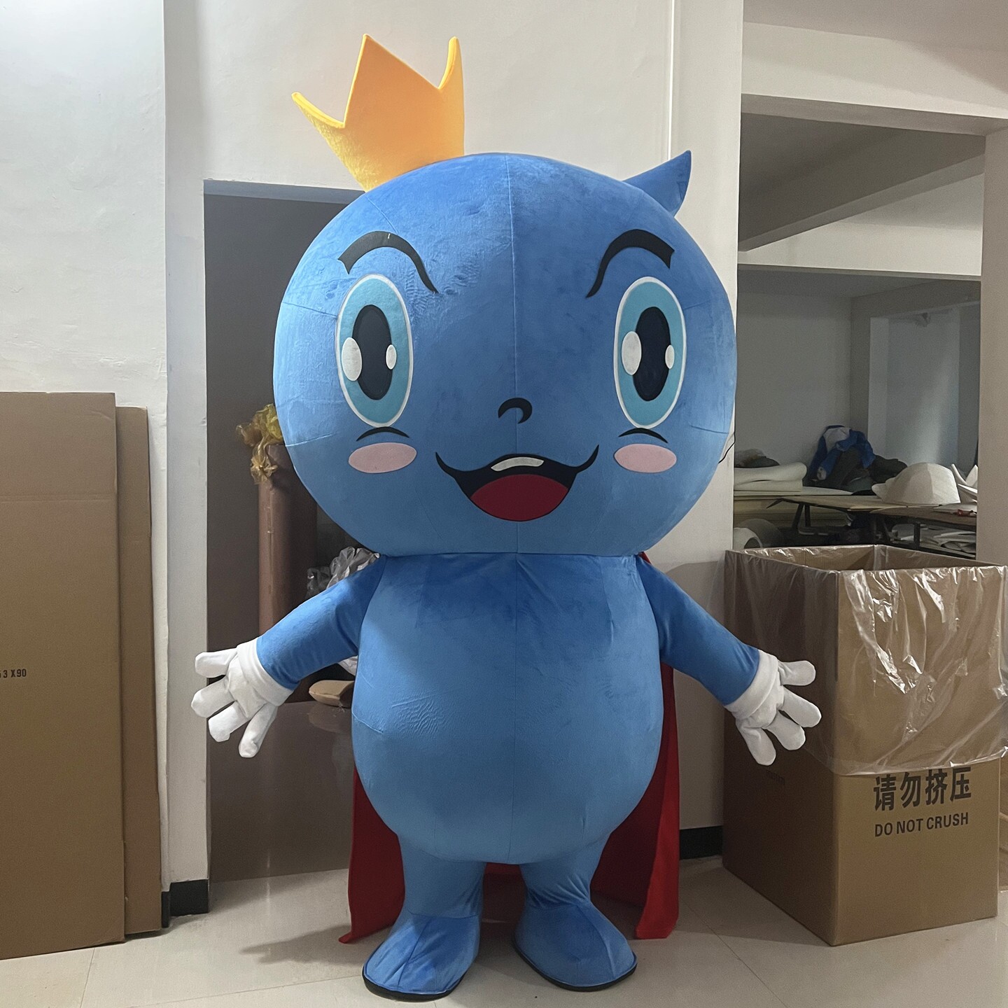 定制动漫充气模蓝莓小国王玩偶穿戴表演出卡通人偶道具布偶衣服装图片