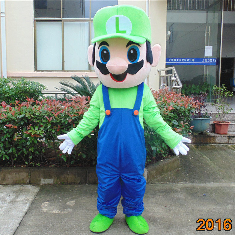 定制动漫游戏超级玛丽奥卡通人偶人穿戴装扮巡演出道具布偶衣服装