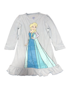 4-10码1-6岁中袖连衣裙女童可爱冰雪爱丽儿家居中长裙子