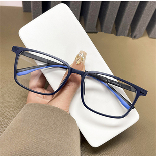 方形全框男女近视眼镜大框有度数100/150/200/250/300/350/400度