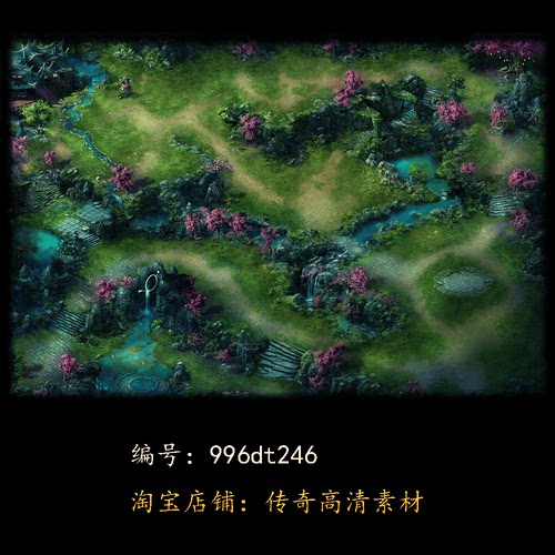 996引擎专用传奇地图全新高清真彩传奇素材复古套图dt246