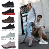 子男鞋 男大码 2026新款 透气上班工作一脚蹬帆布鞋 464748 夏季 黑色鞋