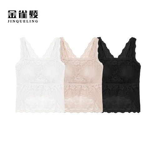 金雀绫【仙女姐姐】法式蕾丝轻薄透气美背SZBFF016