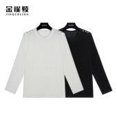 贝壳衫 秋季 新款 金雀绫 醋酸混纺简约褶皱小衫 BS7040