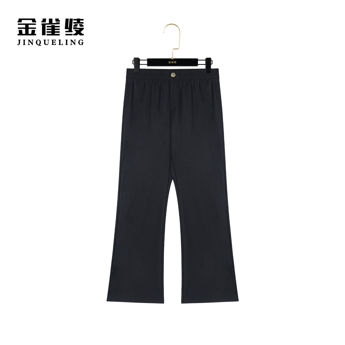 金雀绫【超薄蝴蝶裤】新款时尚显瘦微喇休闲九分裤AK6287