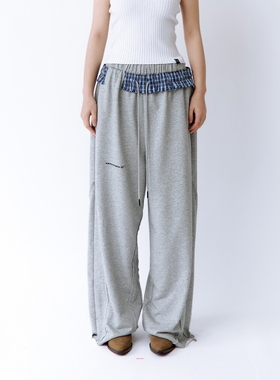 韩国设计师小众品牌roughneck2025年秋季时尚直筒裤休闲运动裤子