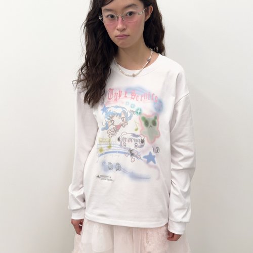 修身显瘦印花长袖衫宽松打底衫女