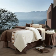 Cao cấp làm đẹp giường bao gồm bốn mảnh massage giường đặt lỗ Châu Âu vật lý trị liệu thẩm mỹ viện sản phẩm giường đặc biệt bốn mùa phổ quát - Trang bị tấm