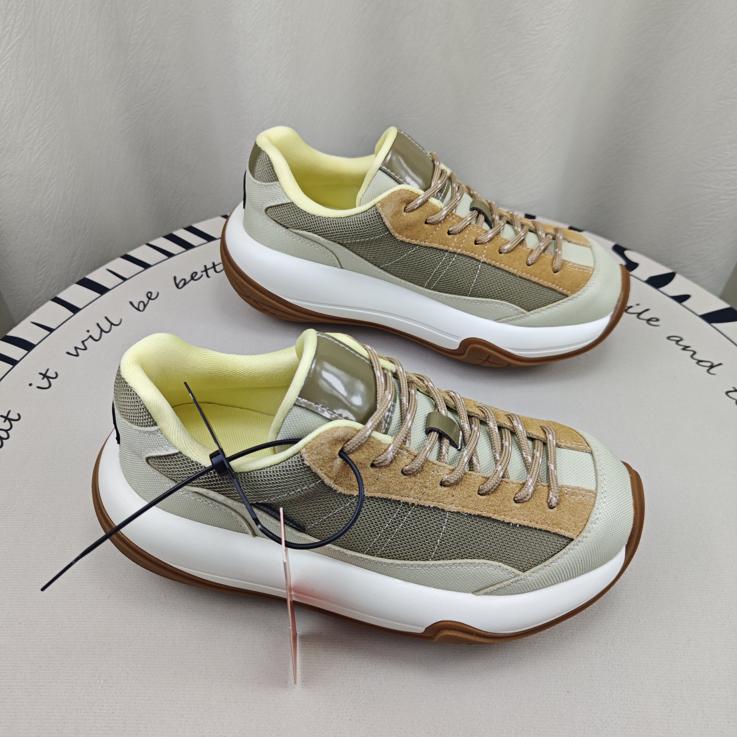 SGIRL TWTW厚底潮酷增高松糕底老爹鞋女2026新款拼色小个子轮胎鞋