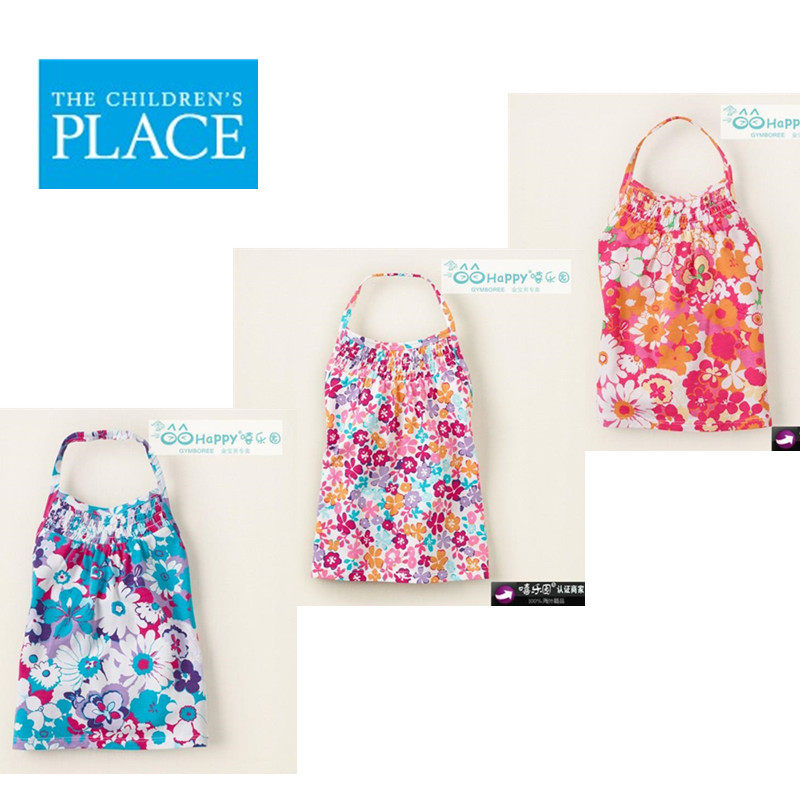 【现货】美国the place女童女宝宝夏款清凉小碎花吊带露背衫