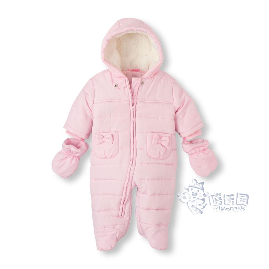 THEPLACE加绒加厚连帽连体棉服