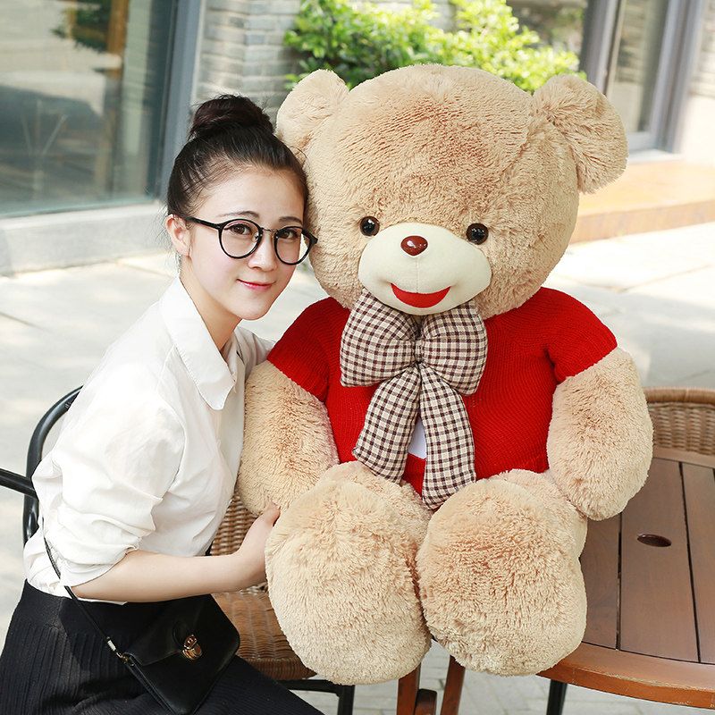 经典泰迪熊公仔毛绒玩具熊猫美国大熊1.6娃娃微笑毛衣熊抱抱熊在类目 玩具/童车/益智/积木/模型, 毛绒布艺类玩具中 - 来自Buy2taobao.com提供专业的淘宝代购服务