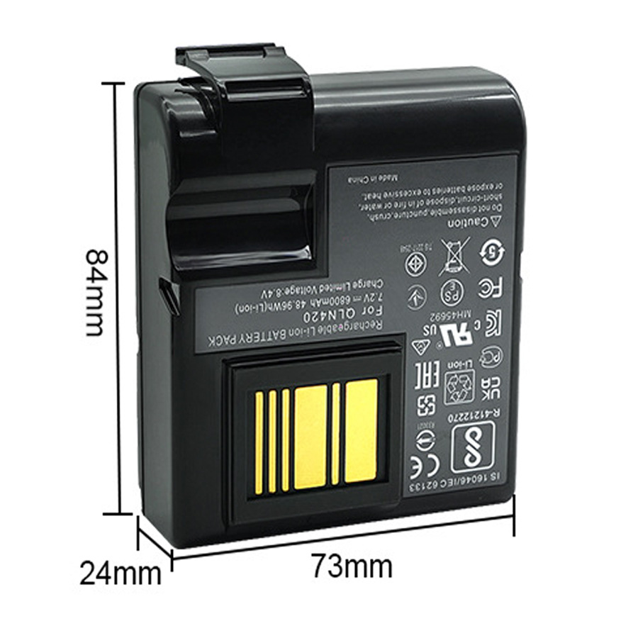 适用ZEBRA ZQ630 QLN420打印机电池P1040687 SL-ZB420