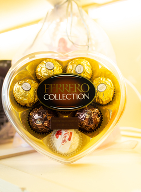 情人节专辑之费列罗FERRERO ROCHER爱心金莎巧克力综合礼盒零食品