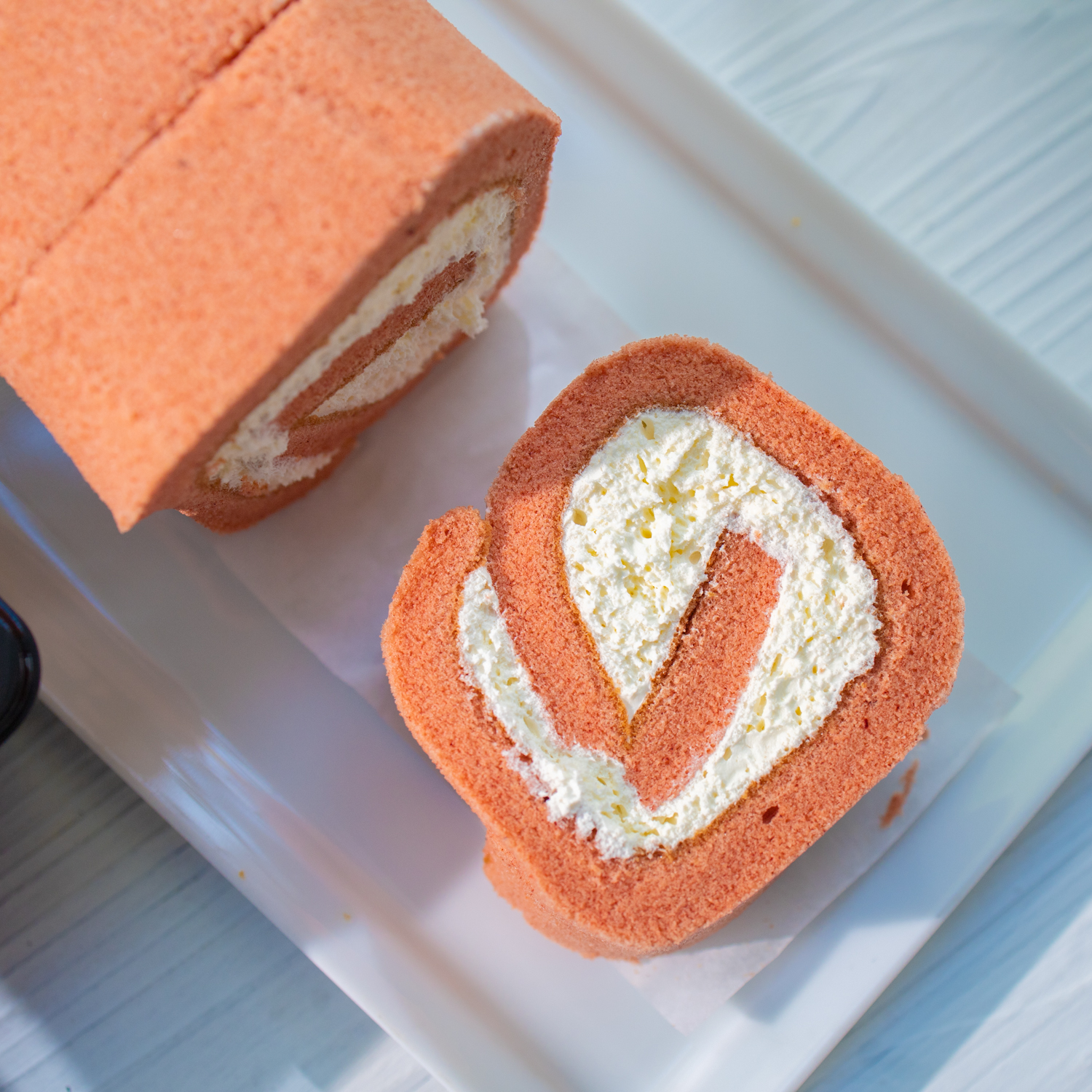 早餐下午茶用料很足的奶油瑞士卷