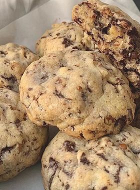 手作美式纽约曲奇坚果黑巧克力伴手礼软曲奇饼干烘焙零食Cookies