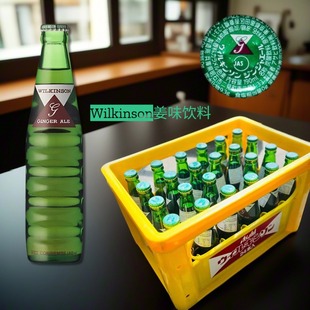 日本進口朝日碳酸水姜汁汽水Wilkinson干姜味飲料190ml玻璃瓶裝