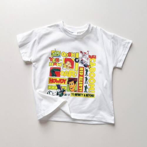 特价toy story联名短袖T恤90男宝宝婴儿夏季上衣卡通动漫白色百搭