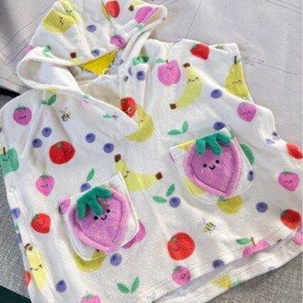 婴童浴袍浴巾John Lewis连帽浴巾斗篷浴巾草莓浴巾外贸浴袍英国