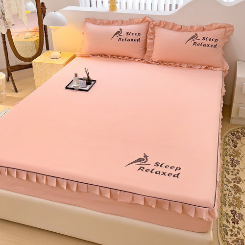 纯棉印花床笠席梦思保护套