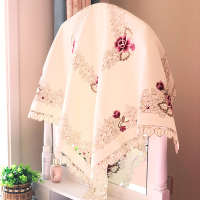 布艺欧式镜子遮尘布多用巾