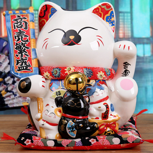 金石工坊大号千客万来繁盛招财猫