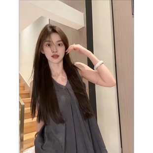 无袖 法式 衬衫 高级感tr西装 漂亮小衫 新款 上衣今年流行 背心女夏季