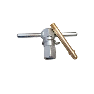 氧气瓶阀门测压工具氧气管道汇流排角阀充装高压金属软管放错装