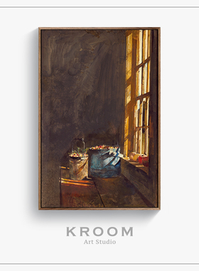 小红莓 安德鲁怀斯 客厅玄关餐厅装饰画复古挂画静物蛋彩田园壁画