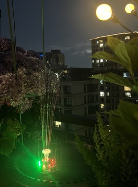 太阳能喷泉自动循环增氧机鱼池水缸户外庭院假山景观喷水器小水泵