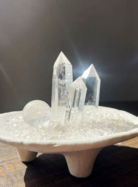 净灵之座·消磁盏天然白水晶