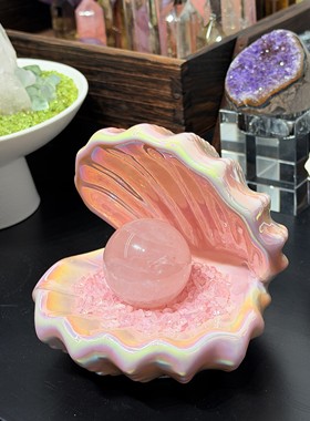 天然粉水晶摆件桃花运招桃花脱单神器旺姻缘平安夜圣诞节礼物