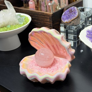 天然粉水晶摆件桃花运招桃花脱单神器旺姻缘平安夜圣诞节礼物