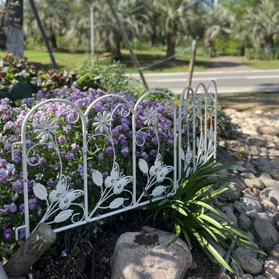 花园围栏铁艺户外别墅阳台菜园花圃小篱笆植物矮护栏庭院装饰栅栏