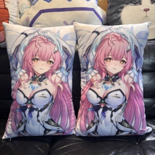伊冯 清仓现货 爱弥斯 流萤 动漫周边半身抱枕35X55沙发靠枕 露比