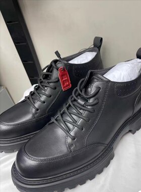 23DXL00401利家年秋季新款休闲鞋低帮系带舒适防滑马丁靴