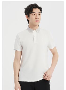 25XTX9051Y利家夏季新款商务休闲翻领含桑蚕丝短袖T恤POLO