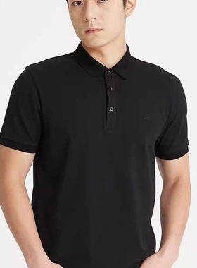 利家男装夏季商务翻领短袖T恤男提花桑蚕丝POLO衫A4XTX1031S1032S