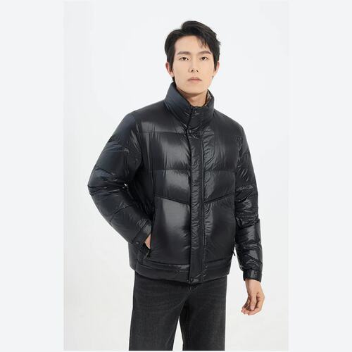 25DRF9431S 利家男装冬季保暖立领舒适鹅绒羽绒服防寒外套男