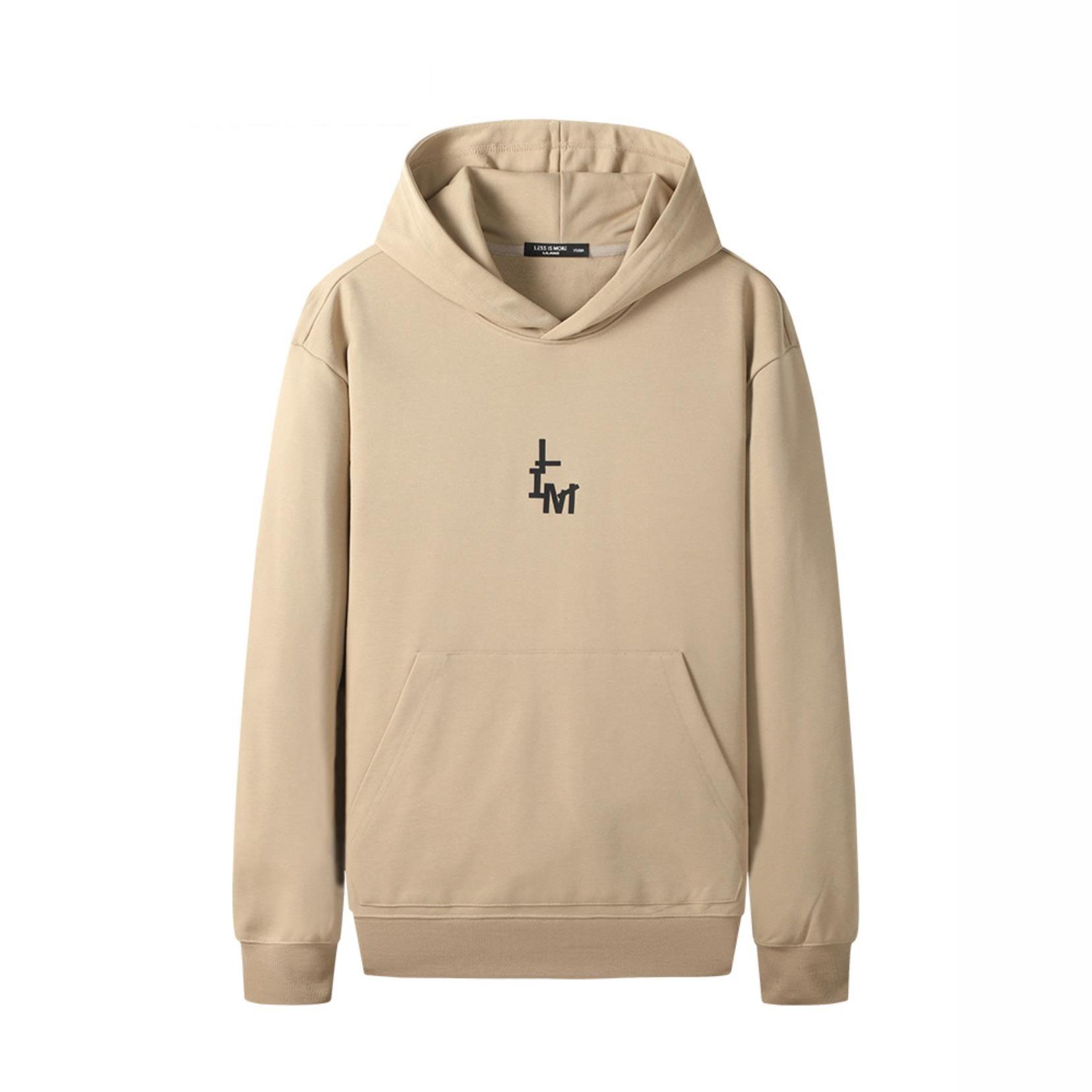 G3QTX9032S 9043S利家男装2024年秋季时尚长袖T恤男连帽套头卫衣