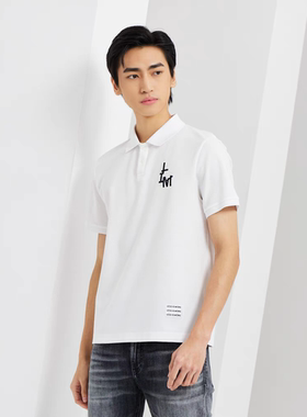 利家新款联名款polo衫夏季潮流休闲短袖t恤男Q3XTX609 Q3XTX6021S