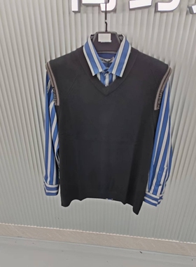 22DMJ3011S利家新款休闲商务男装秋冬款羊毛马甲背心V领百搭