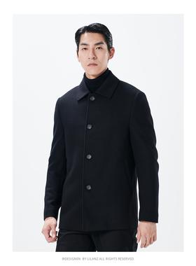 23DYR5031Y利家休闲商务男装正品冬季时尚中长款毛呢羊绒大衣2799