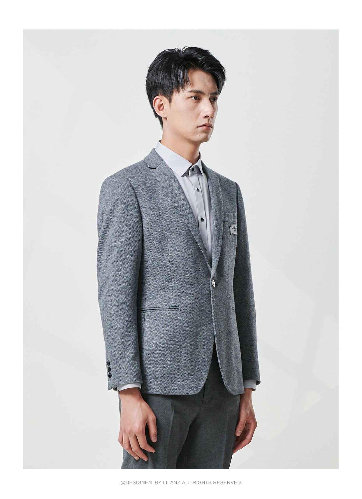 23QDX021SA 022SA 023SA 024SA男装2024秋时尚商务单西服外套