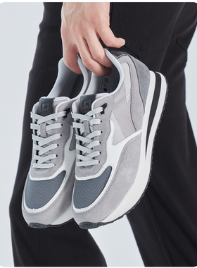 W4QXL30401 30402利家新款休闲运动鞋男款真皮透气网面跑步鞋